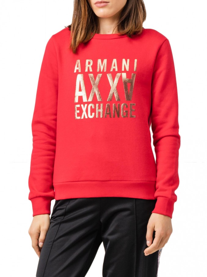 Sweatshirt Woman Red Armani Exchange - 6Gym95Yj44Z  | Mellmak