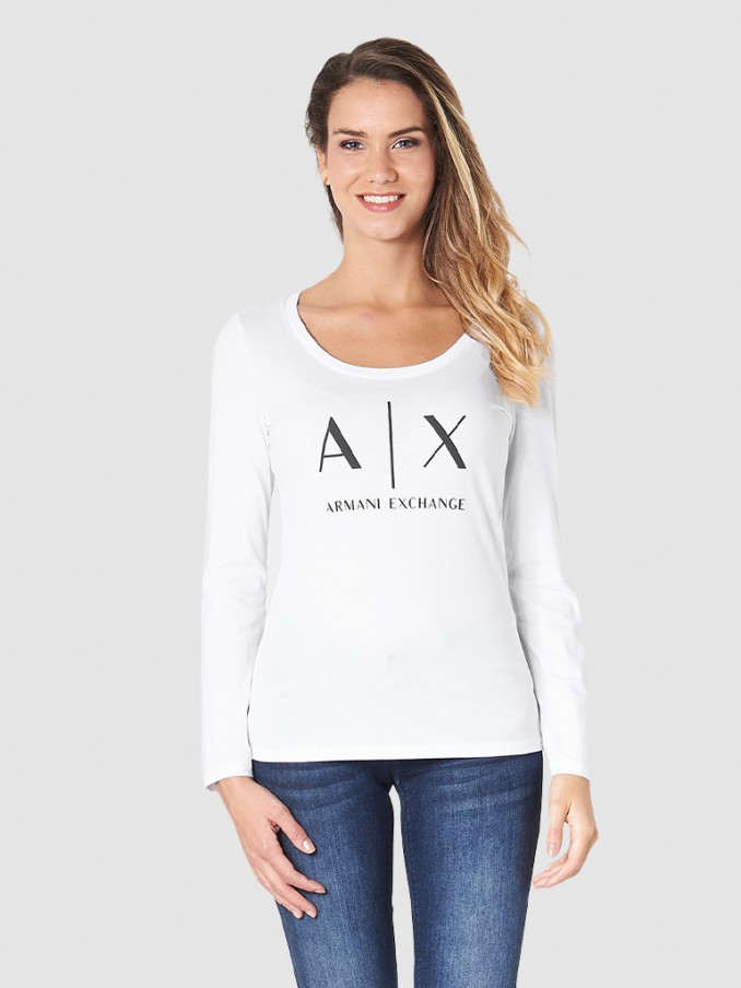 Sweatshirt Woman White Armani Exchange - 8Nytdgyj16Z  |  Mellmak