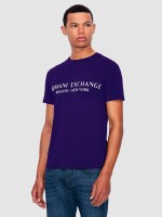 T-Shirt Man Purple Armani Exchange - 8Nzt72Z8H4Z  | Mellmak