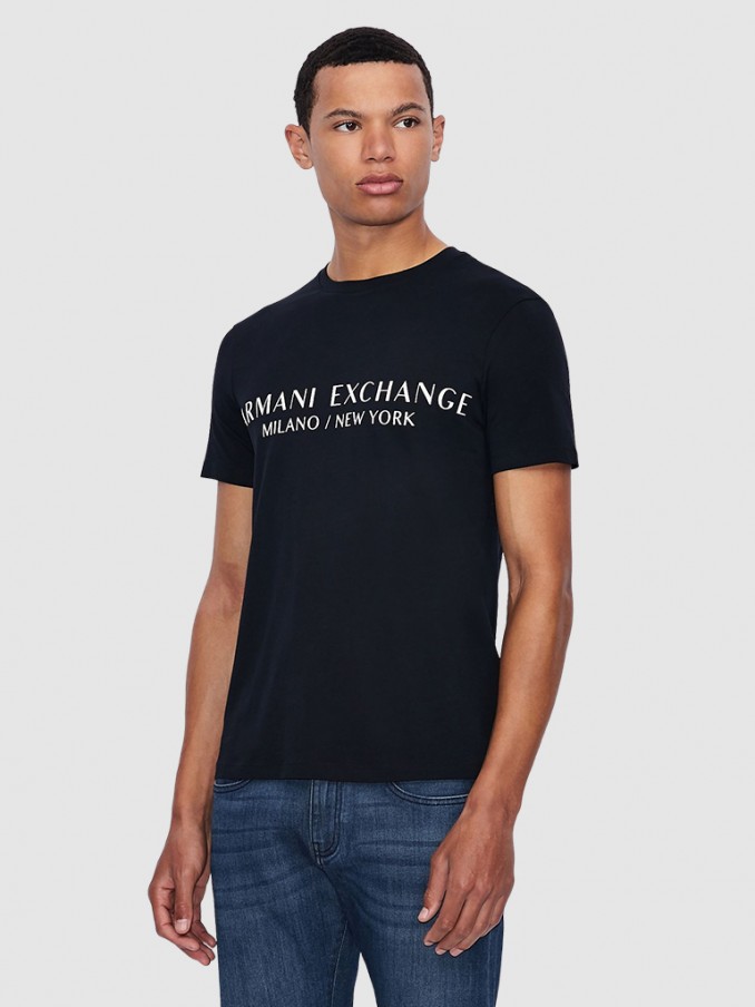T-Shirt Man Navy Blue Armani Exchange - 8Nzt72Z8H4Z  |  Mellmak