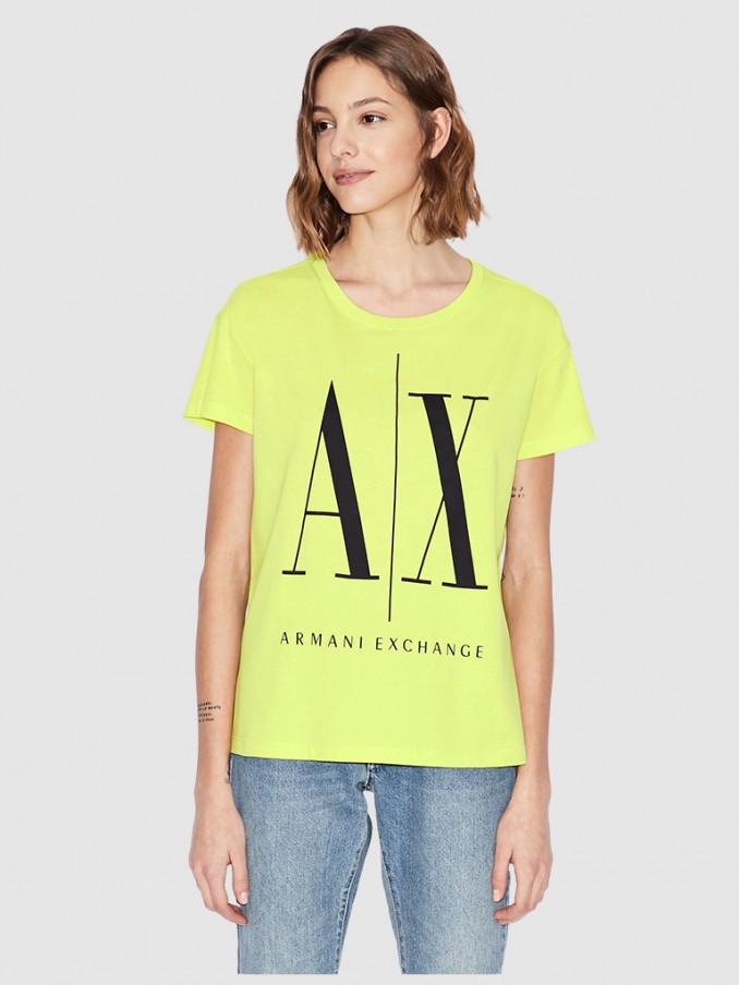 T-Shirt Woman Green Armani Exchange - 8Nytcxyjg3Z  | Mellmak