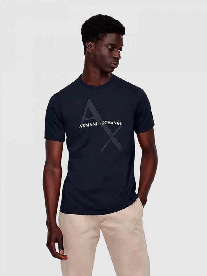 T-Shirt Man Navy Blue Armani Exchange - 8Nzt76Z8H4Z  |  Mellmak