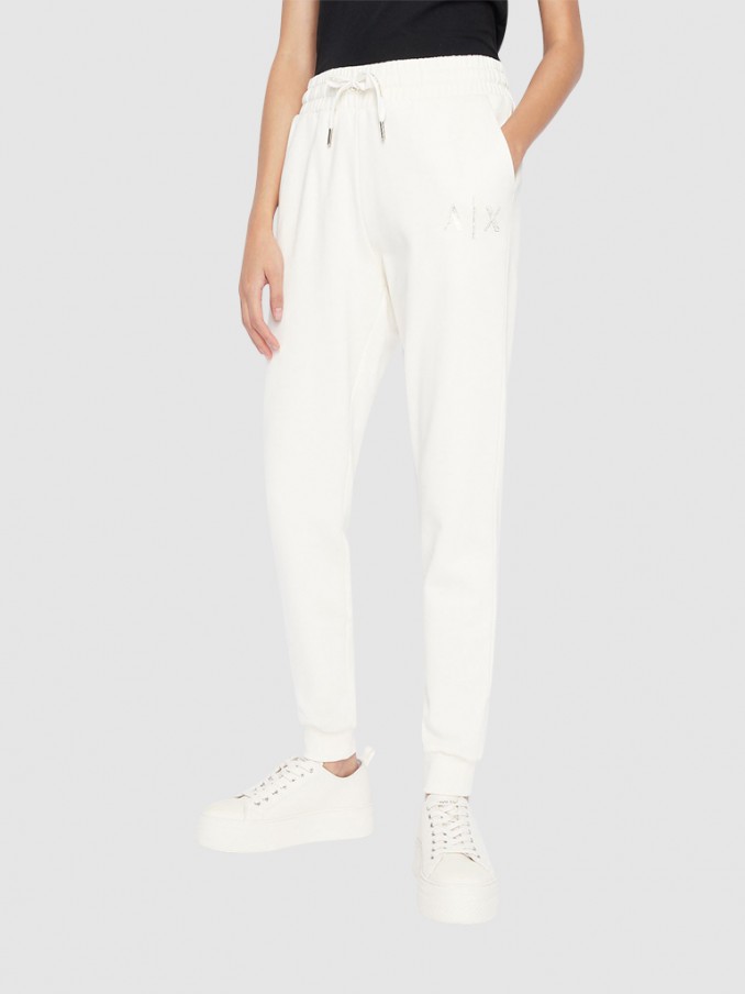 Pantalones Mujer Crema Armani Exchange - 6Lypadyjbsz  |  Mellmak