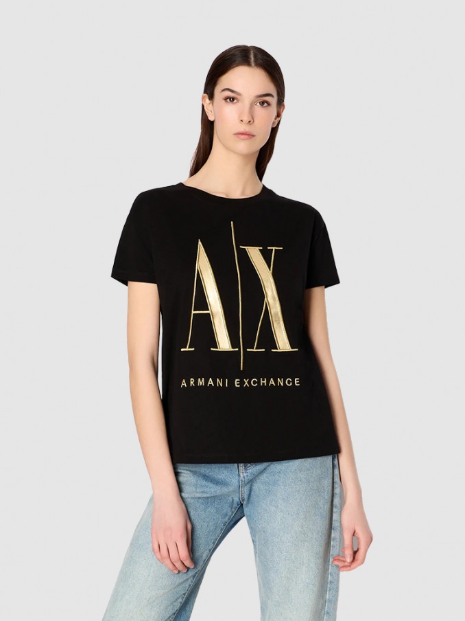 Camiseta Mujer Negro Armani Exchange - 8Nytmxyjg3Z  | Mellmak