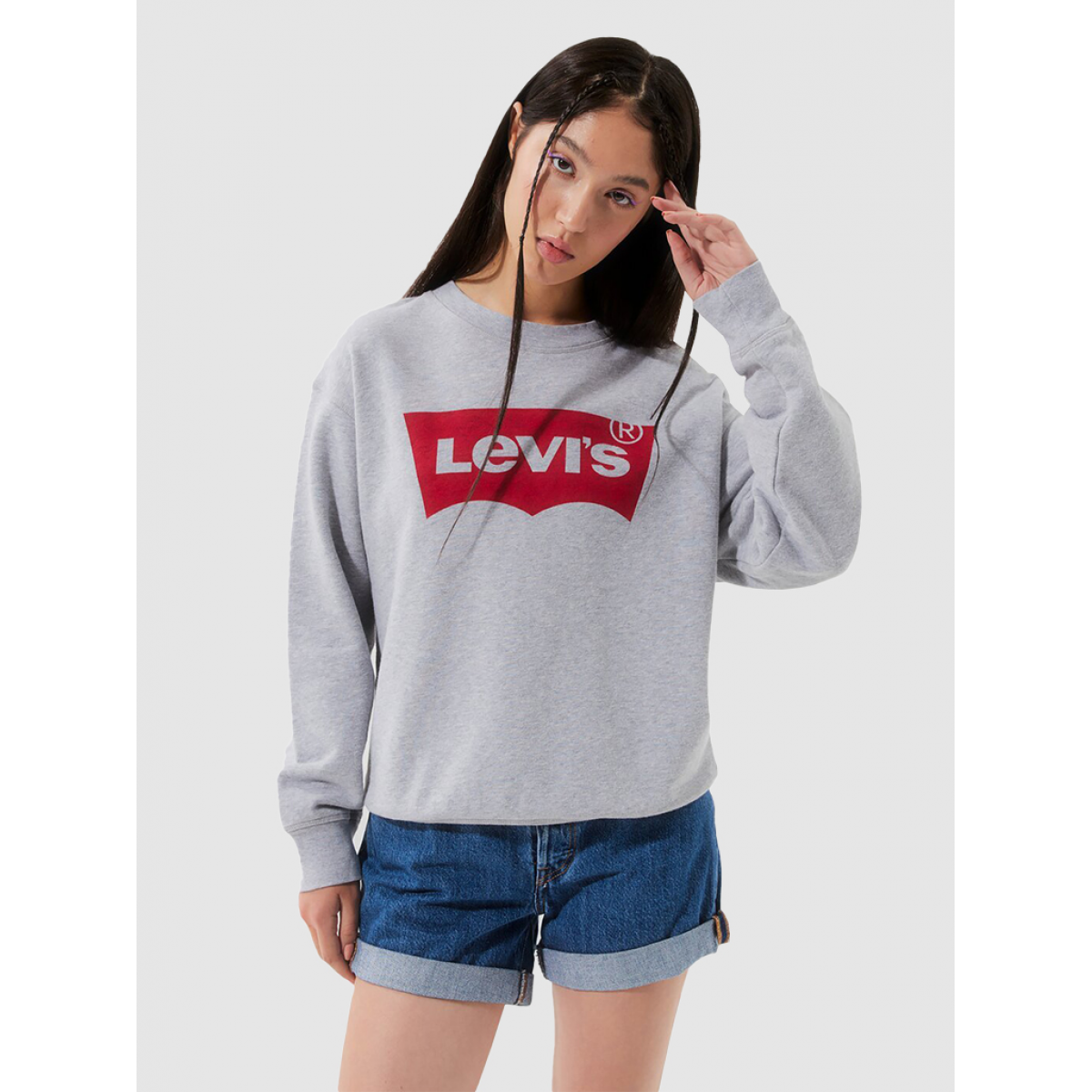 Levi's grey deals women's sweatshirt