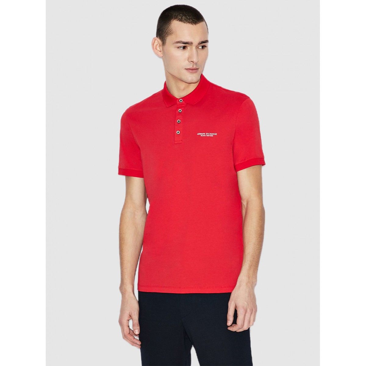 Polo Shirt Man Red Armani Exchange - 8Nzf80Z8H4Z  | Mellmak