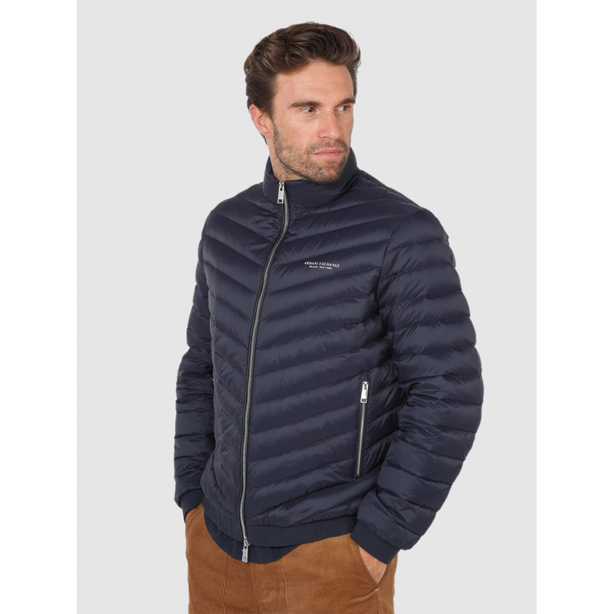 Jacket Man Navy Blue Armani Exchange 8Nzb52Znw3Z 8NZB52ZNW3Z