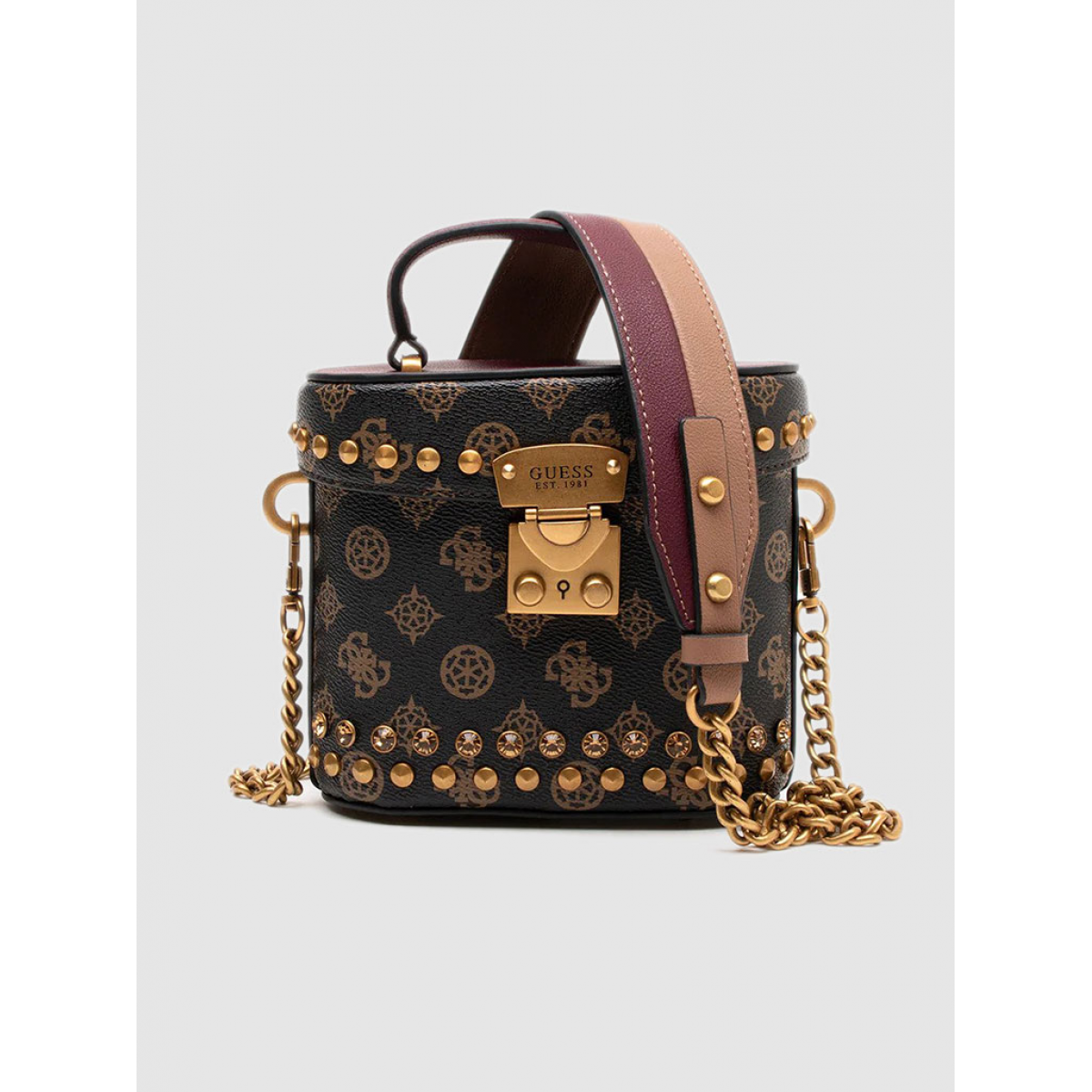 Bolso de mano Fynna Mini Guess Mujer Marrón oscuro - HWPS8993770